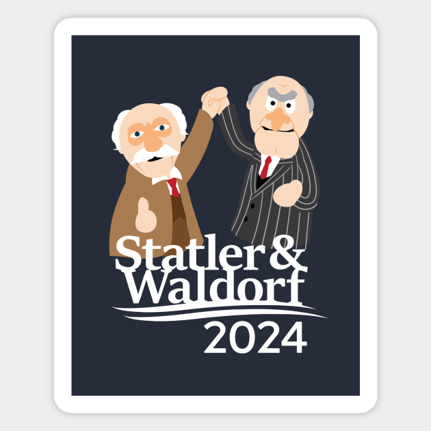 Statler & Waldorf 2024 Magnet by MustardSoda